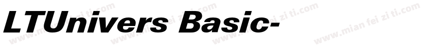 LTUnivers Basic字体转换